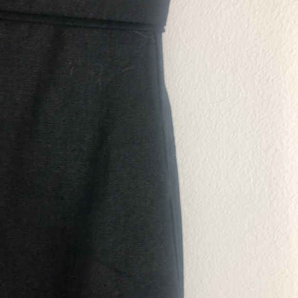 NEW Gap Linen Blend Fit & Flare Dress Black Sleeveless Pockets Preppy Career - Picture 9 of 16